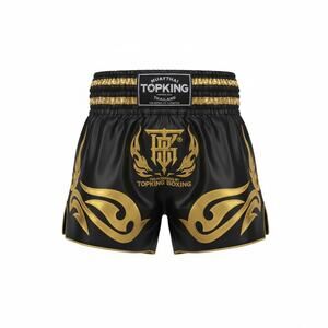 NWT Topking Muay Thai Boxing Shorts Black Gold Size Medium